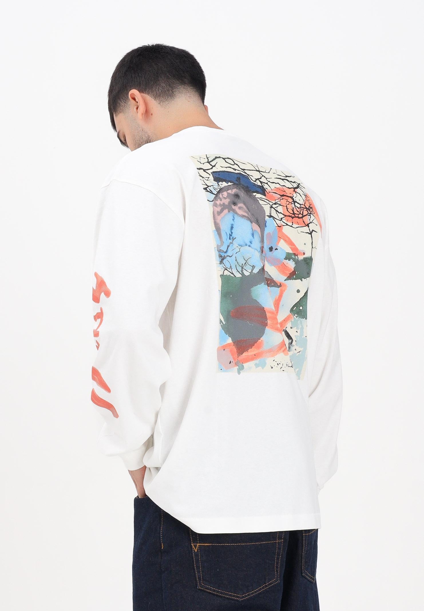 VANS T-shirt a manica lunga RAW INSTINCT bianca da uomo VN000R96FS81  VANS 