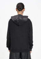 DIESEL Felpa con cappuccio nera per donna, ragazzi e bambini dal look vissuto J02492KYAZU K900 DIESEL 