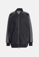 ADIDAS ORIGINALS  giacca SST Oversized Denim Tracktop True Black Denim nera donna. KQ6471 . ADIDAS ORIGINALS 