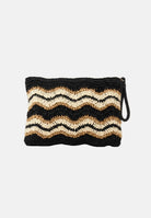 F**K Pochette nera e beige da donna con logo FA26-SW0070BK . F**K 