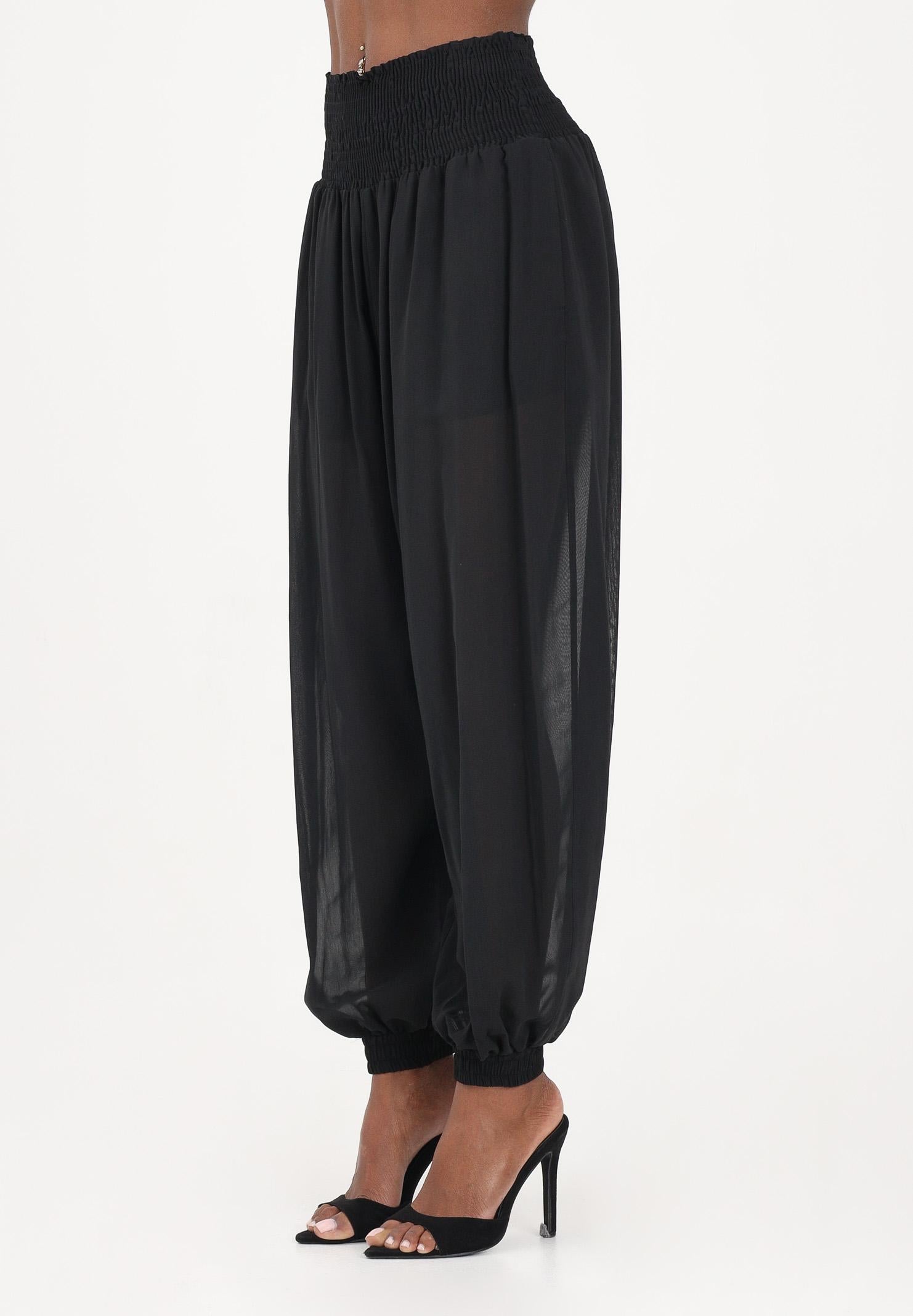 PINKO Pantalone nero da donna ampio e fluido 106845A3B2 Z99 PINKO 
