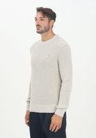 TOMMY JEANS Maglioncino girocollo beige da uomo con logo DM0DM21652AD2  TOMMY JEANS 