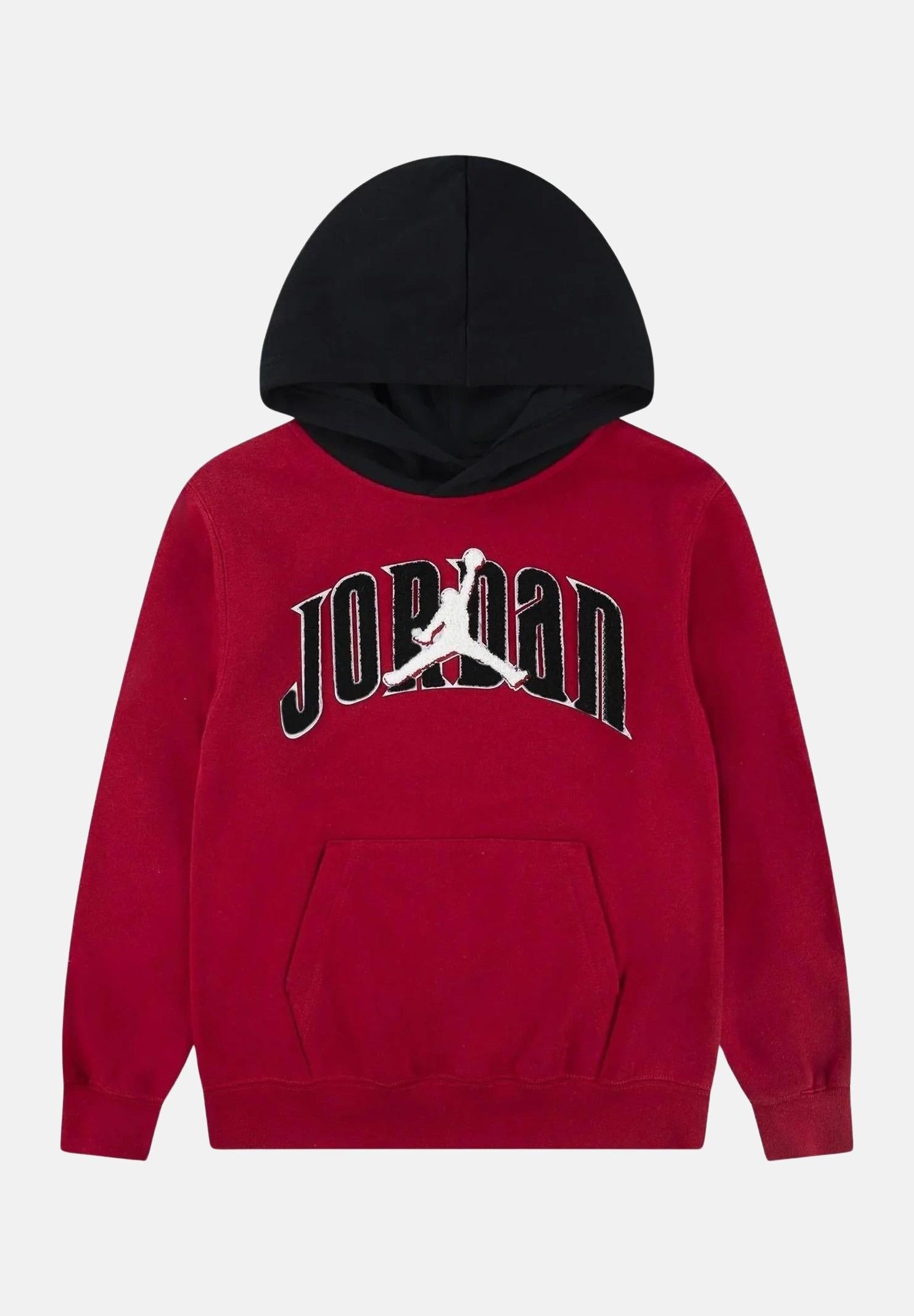 JORDAN Felpa con cappuccio GAMETIME rossa da bambino 95F209 R78 JORDAN 