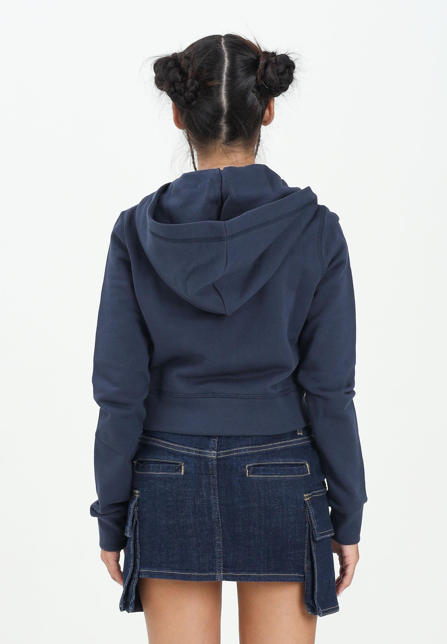 DSQUARED2 Felpa con zip blu per donna, ragazze e bambine rifinita da stampa ICON DQ3136D00ZF DQ883 DSQUARED2 