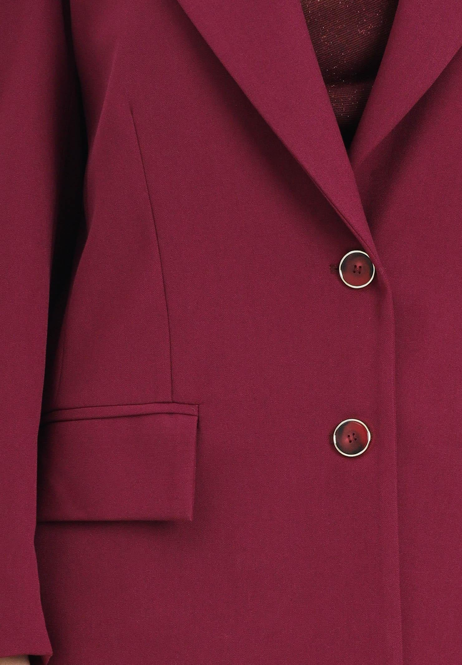 SIMONA CORSELLINI Giacca bordeaux da donna A25CPGI00701-C00011 V0741 SIMONA CORSELLINI 