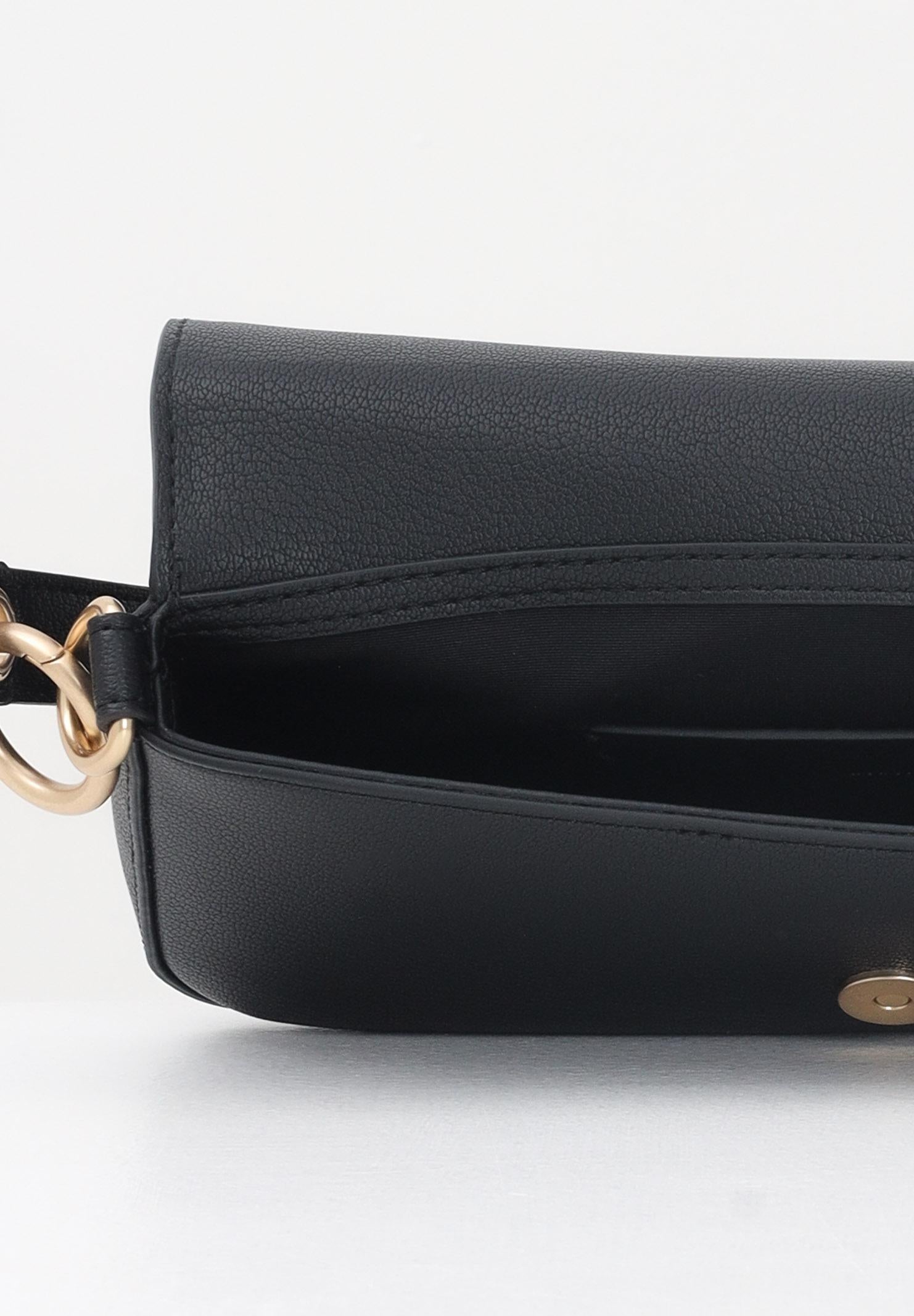 CALVIN KLEIN Borsa a spalla nera da donna con logo LV04K3161G UB1 CALVIN KLEIN 