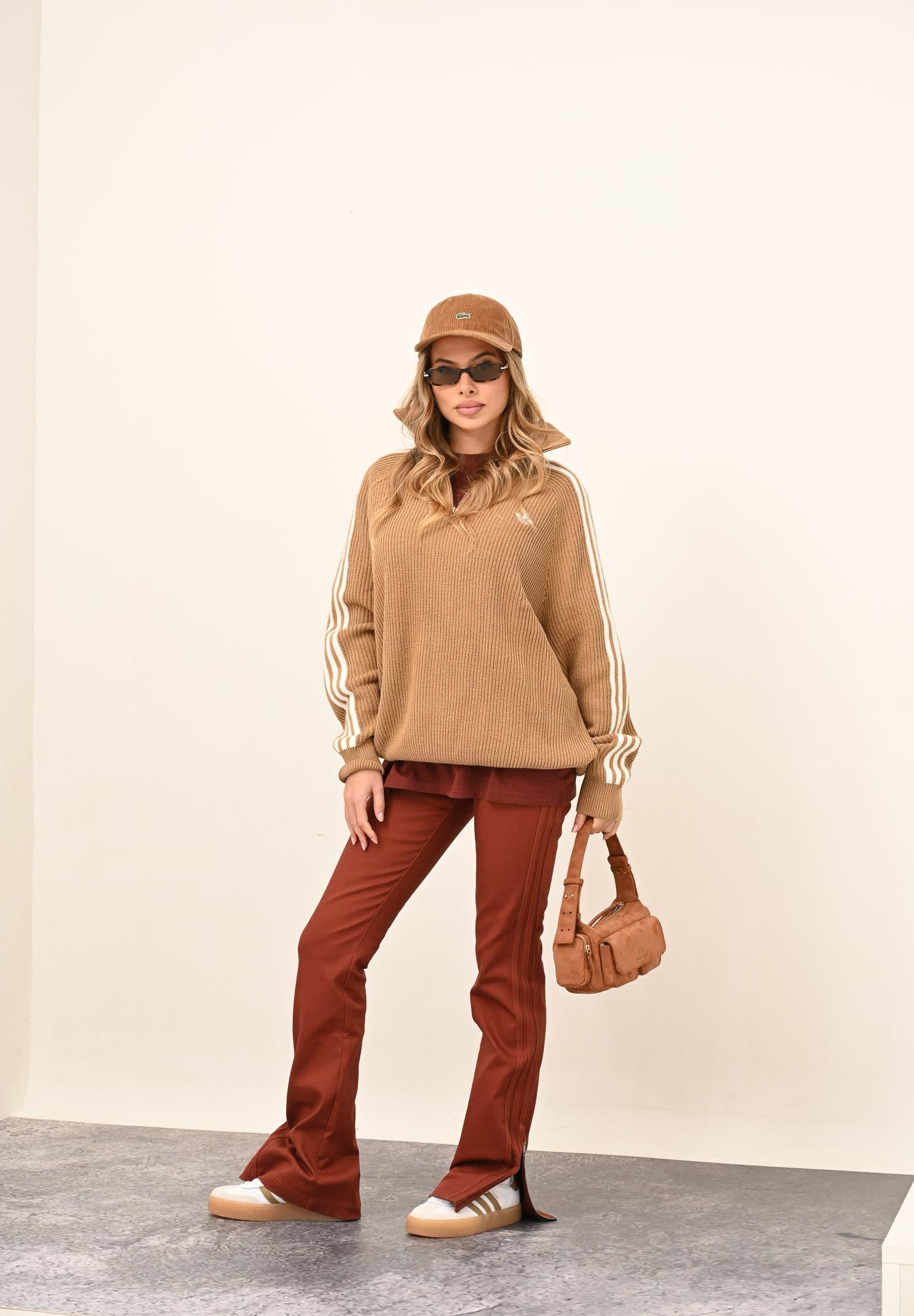 ADIDAS ORIGINALS Pantalone Premium Essentials color terracotta da donna JY2919 . ADIDAS ORIGINALS 