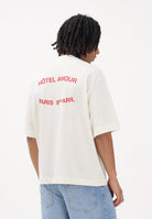 SELECTED HOMME T-shirt a manica corta panna da uomo in collab. con l'iconico Hôtel Amour di Parigi 16100453 EG SELECTED HOMME 