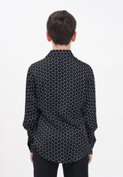 I'M BRIAN Camicia a manica lunga nera da bambino con stampa geometrica CA3305J 0028 I'M BRIAN 