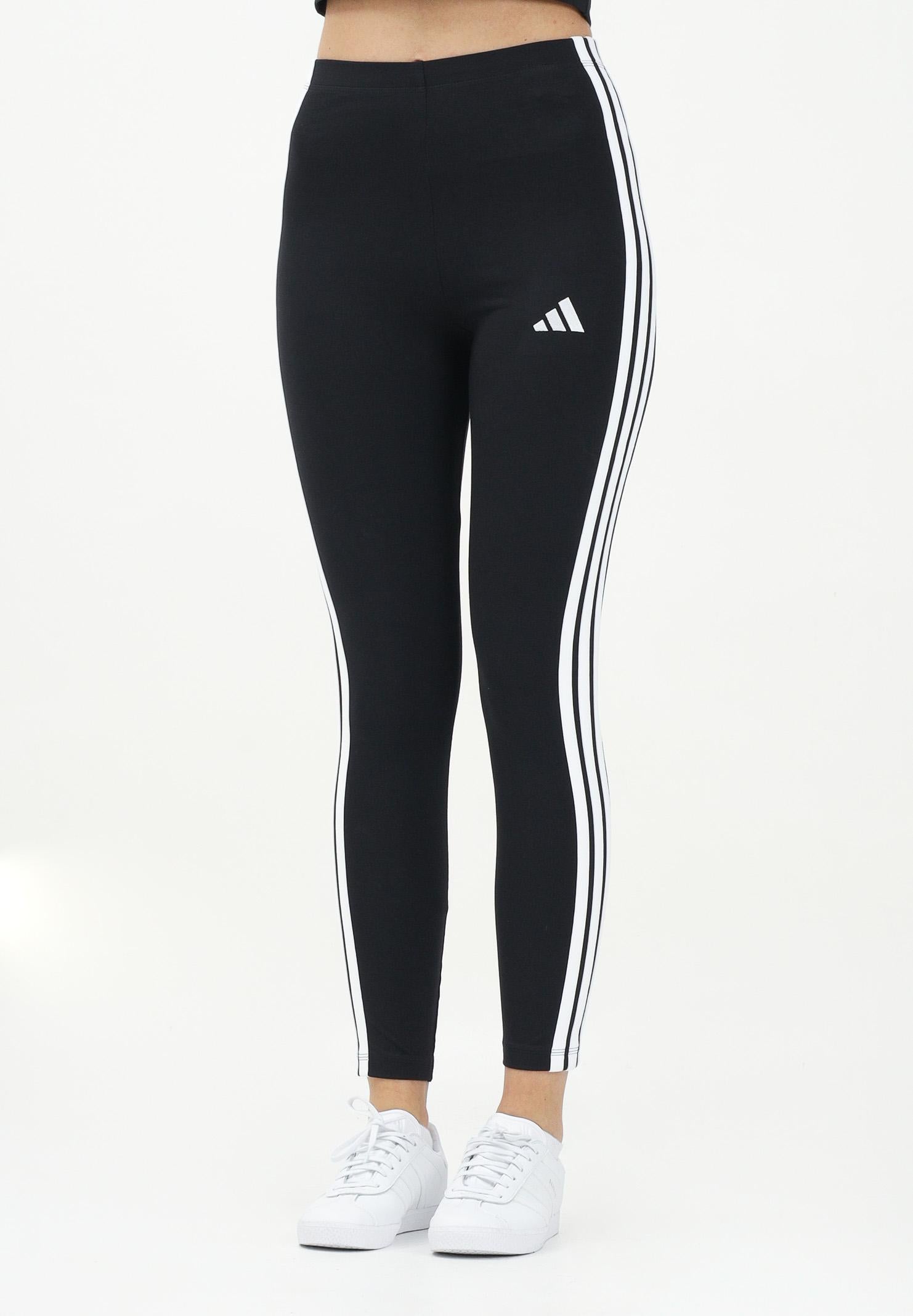 ADIDAS PERFORMANCE Leggings sportivo Essentials 3-Stripes nero da donna JE0072  ADIDAS PERFORMANCE 