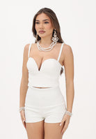 ALMA SANCHEZ Top Tayra bianco da donna AS26007TC MI ALMA SANCHEZ 