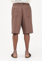 I'M BRIAN Shorts in lino marrone da uomo BE3695 020 I'M BRIAN 