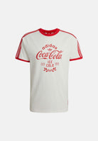 ADIDAS ORIGINALS T-shirt  Coca-Cola Classic Sport Cali  Off White bianco e rosso da uomo KY2114 . ADIDAS ORIGINALS 