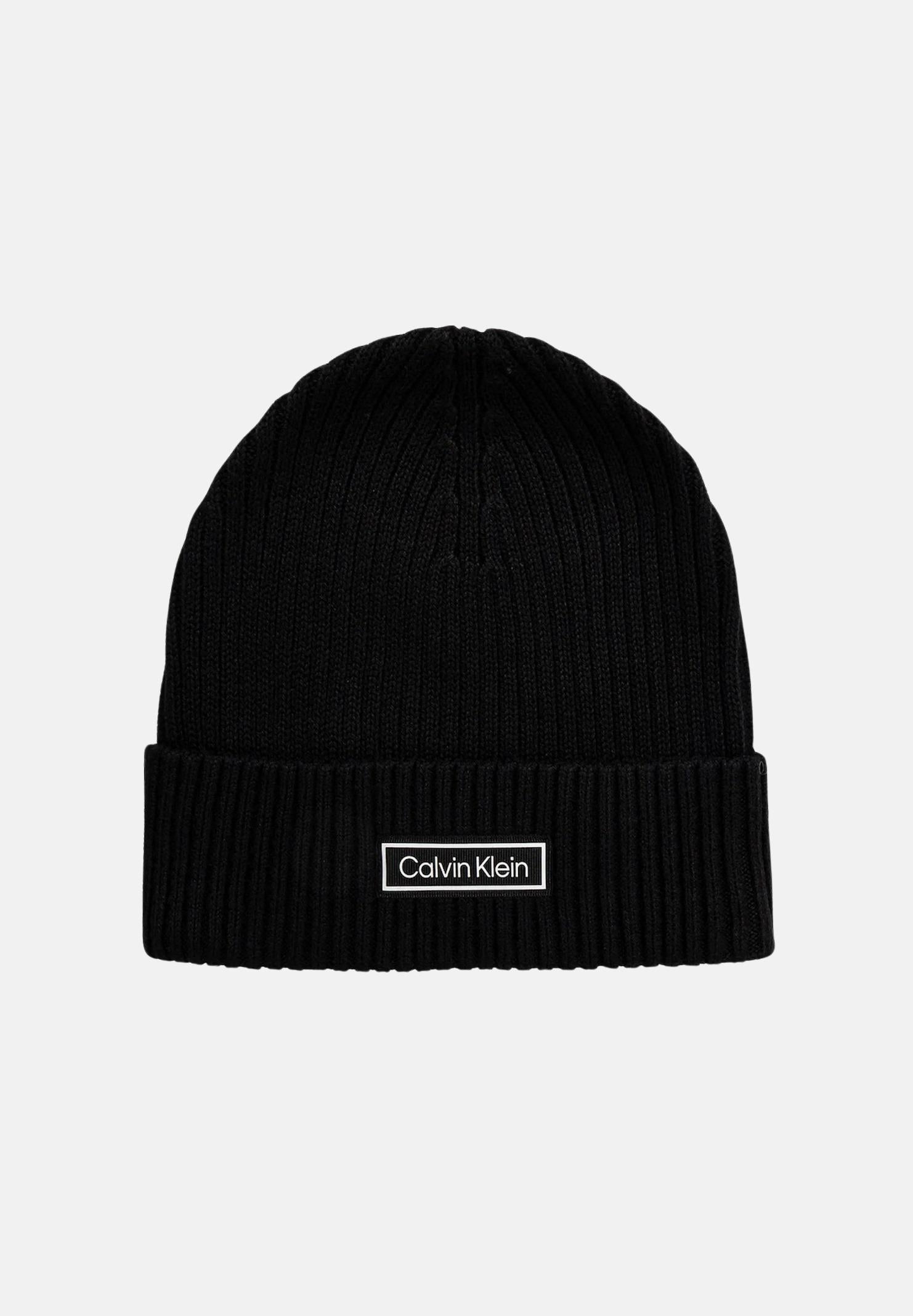 CALVIN KLEIN Berretto di lana nero per uomo e donna con logo LV04D8053G UB1 CALVIN KLEIN 