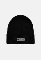 CALVIN KLEIN Berretto di lana nero per uomo e donna con logo LV04D8053G UB1 CALVIN KLEIN 