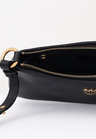 PINKO Borsa a tracolla MINI HALF MOON BAGUETTE nera da donna 105069A0QO Z99Q PINKO 