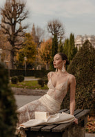 SANTAS Body RADIANCE panna da donna con ricamo in pizzo floreale PV2615 PA SANTAS 