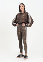 ADIDAS ORIGINALS Leggings Leopard 3-Stripes beige da donna JW7308  ADIDAS ORIGINALS 