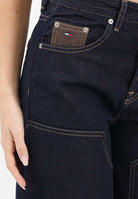 TOMMY JEANS Jeans in denim scuro da donna dal taglio wide leg DW0DW22550 1BK TOMMY JEANS 