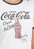 ONLY T-shirt a manica corta bianca da donna con stampa Coca-Cola 15355835 REFRESHING ONLY 