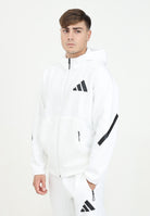 Felpa con zip New adidas Z.N.E. bianca da uomo JF2443  ADIDAS PERFORMANCE 