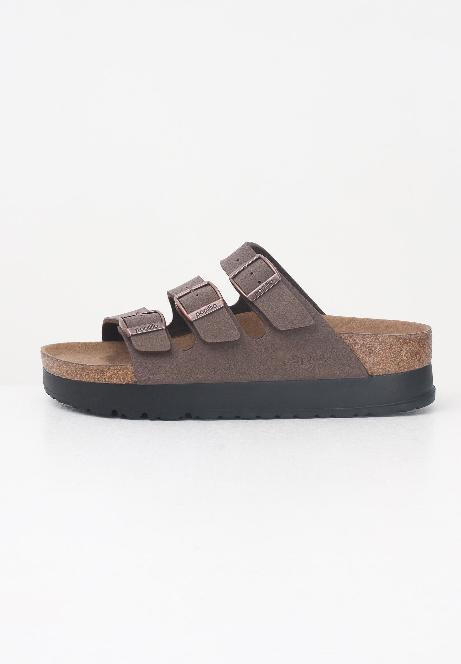 BIRKENSTOCK Ciabatte Florida Flex Platform mocca da donna 1029741 . BIRKENSTOCK 
