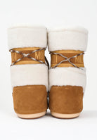 MOON BOOT Stivali da neve LAB69 ICON in shearling panna da donna 80D1402610 MA03 MOON BOOT 