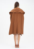 ELISABETTA FRANCHI Mantella cammello da donna con cintura CP67D56E2 EC1 ELISABETTA FRANCHI 