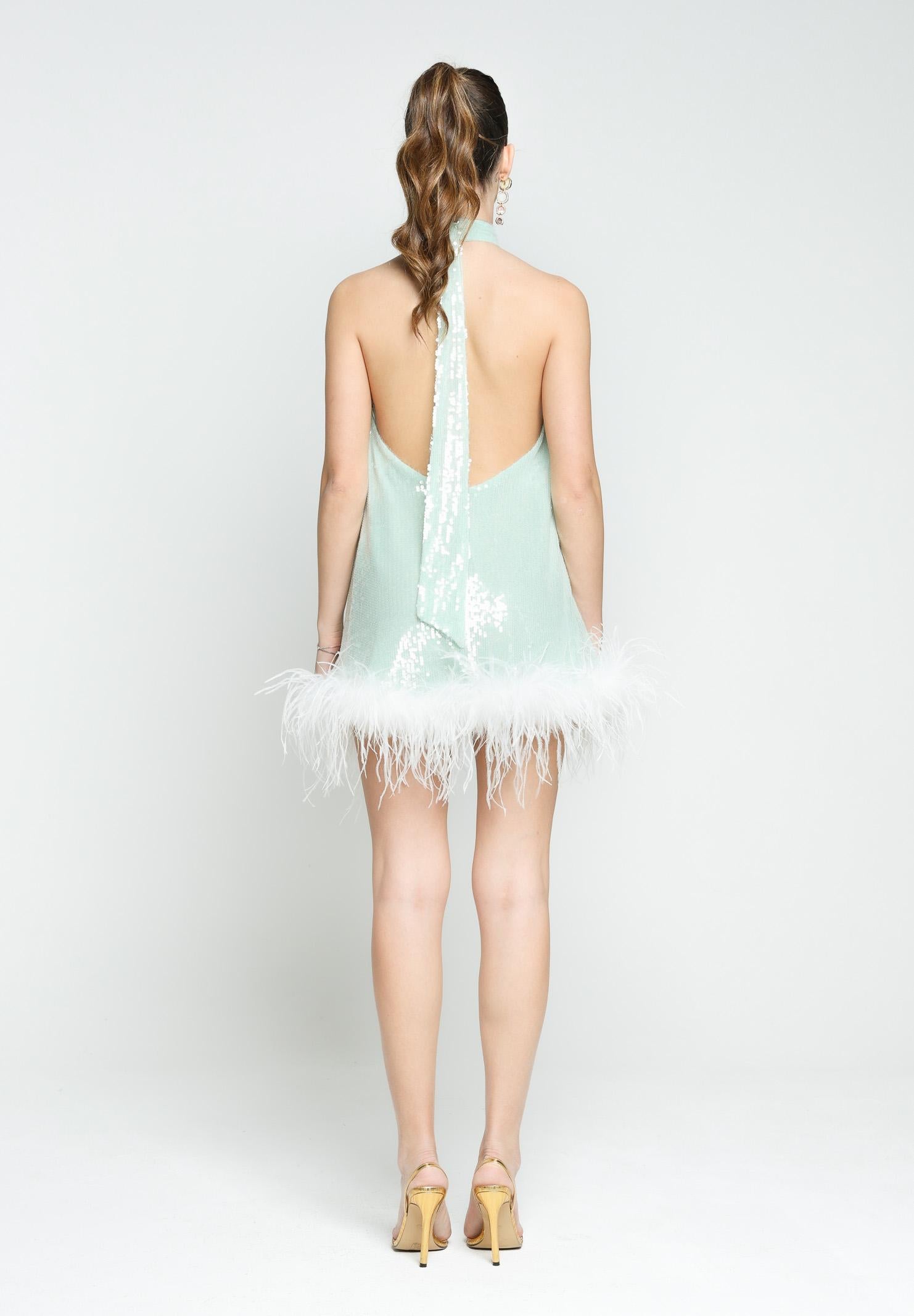 SANTAS Abito corto CUPCAKES verde menta da donna PV25016 VERDE SANTAS 