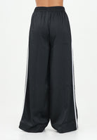 ADIDAS ORIGINALS Pantalone sportivo Adicolor Satin Wide Leg nero da donna IU2520 . ADIDAS ORIGINALS 