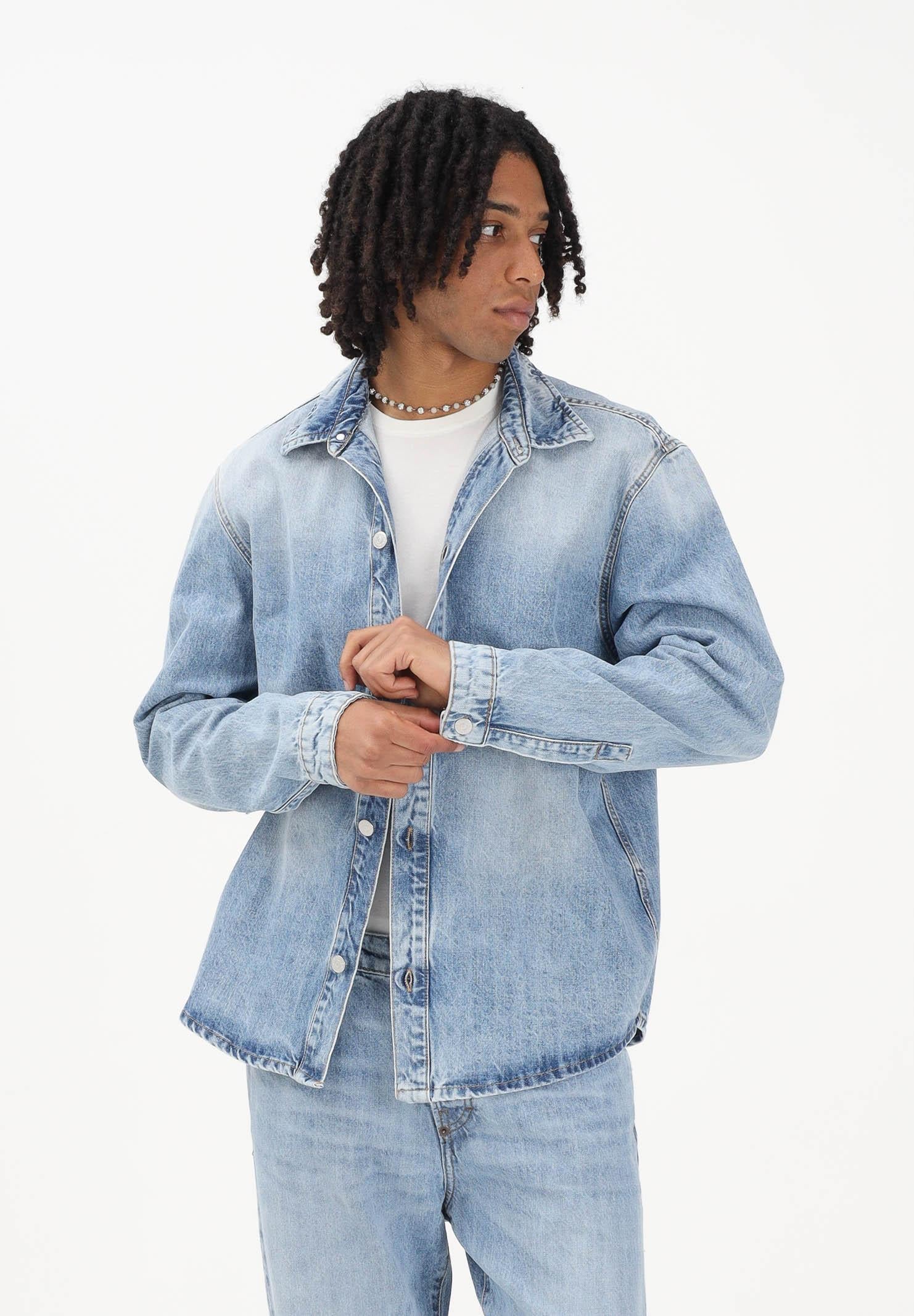 I'M BRIAN Camicia a manica lunga in denim chiaro da uomo CA3655 0028 I'M BRIAN 