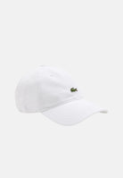 LACOSTE Cappello con visiera bianco per uomo e donna con patch logo coccodrillo RK0491 001 LACOSTE 