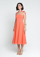 SANTAS Abito midi MEDELEINE corallo da donna PV2508 CORALLO SANTAS 