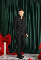 PATRIZIA PEPE Pantalone nero da uomo con strass 5PA225A685 K102 PATRIZIA PEPE 