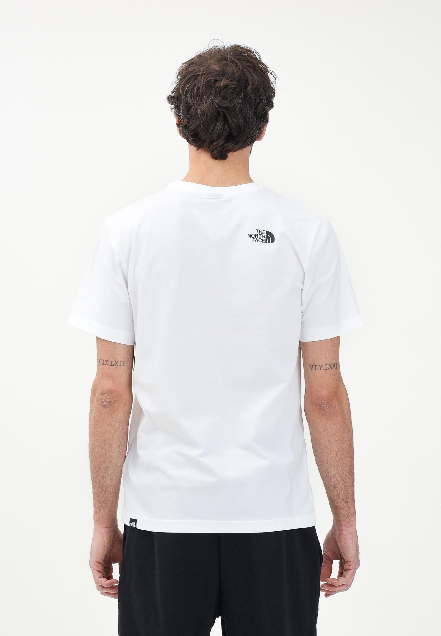 THE NORTH FACE T-shirt a manica corta Simple Dome bianca da uomo NF0A87NGFN41 . THE NORTH FACE 