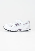 NEW BALANCE Sneakers 530 Bungee bianche e viola da bambina PZ530SR . NEW BALANCE 