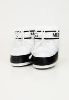 MOON BOOT Stivale da neve ICON LOW bianco e nero per uomo e donna 80D1409340 A001 MOON BOOT 