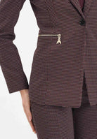 PATRIZIA PEPE Giacca bordeaux da donna con micro fantasia 8S0548A625 FG12 PATRIZIA PEPE 