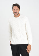 ARMANI EXCHANGE Maglioncino girocollo panna da uomo XM001331AF13776 U0009 ARMANI EXCHANGE 