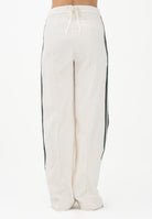 ADIDAS ORIGINALS Pantalone sportivo in velluto panna e verde da donna KF2303 . ADIDAS ORIGINALS 