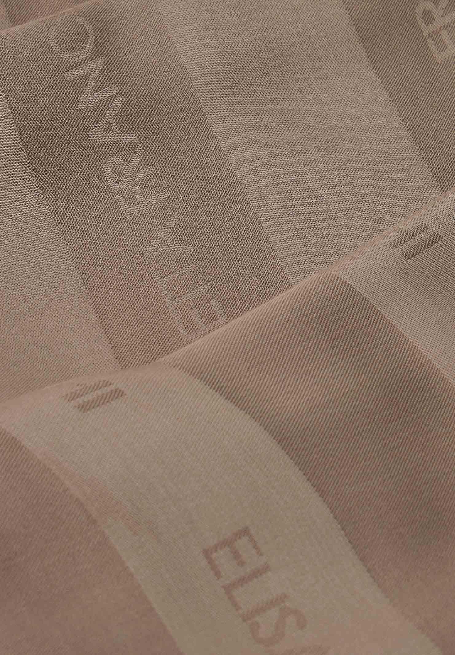 ELISABETTA FRANCHI Pashmina argilla da donna con logo SC14F61E2 229 ELISABETTA FRANCHI 