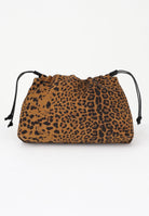 PINKO Clutch cammello da donna in suede animalier 105907A32A M35Q PINKO 