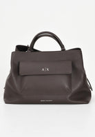 ARMANI EXCHANGE Shopper marrone da donna con tasca e logo XW001542AF17019 U6304 ARMANI EXCHANGE 