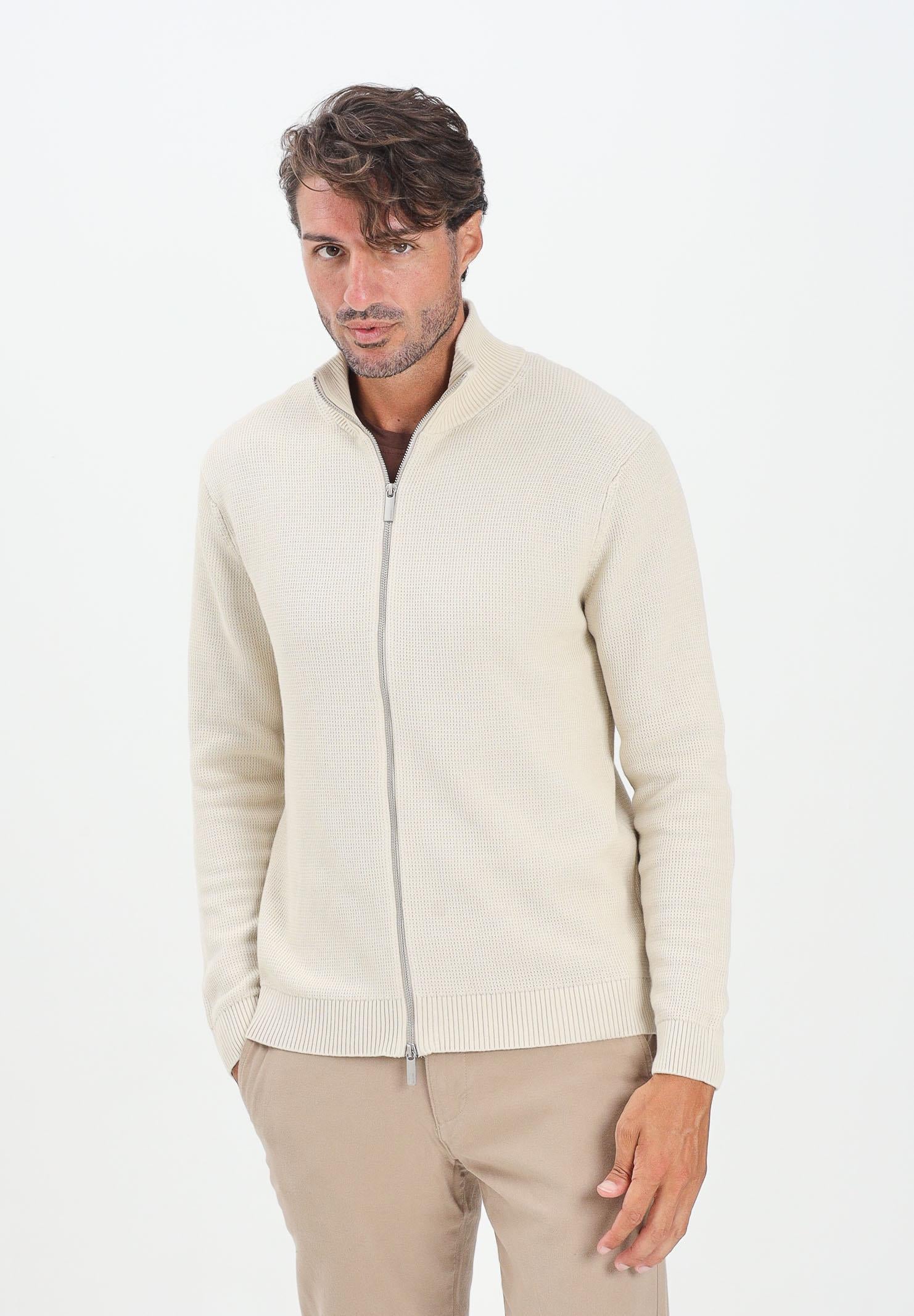 SELECTED HOMME Cardigan panna da uomo 16096883 Oatmeal SELECTED HOMME 