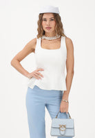 ONLY Top panna da donna con scollo squadrato 15367275 CLDA ONLY 