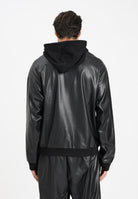 VERSACE JEANS COUTURE Felpa con cappuccio nera da uomo realizzata in doppio tessuto 79GAI311F0010 899 VERSACE JEANS COUTURE 