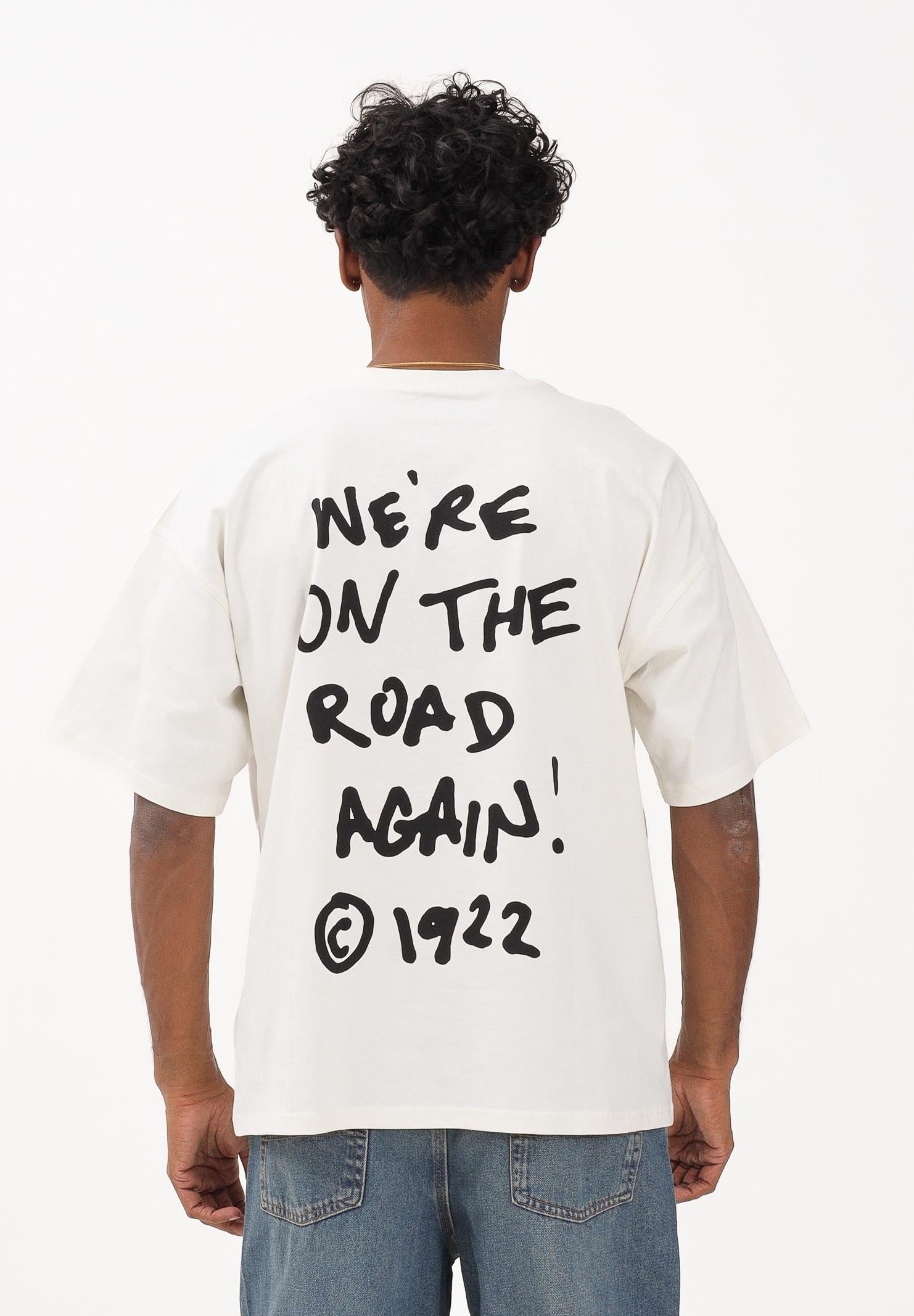 DICKIES SNEEDVILLE t-shirt a maniche corte panna da uomo con stampa graffito sul petto e sul retro DK0A87QOC481  DIckies 