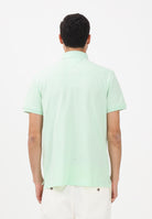 TOMMY HILFIGER Polo a manica corta verde menta da uomo con logo MW0MW17770 LXY TOMMY HILFIGER 