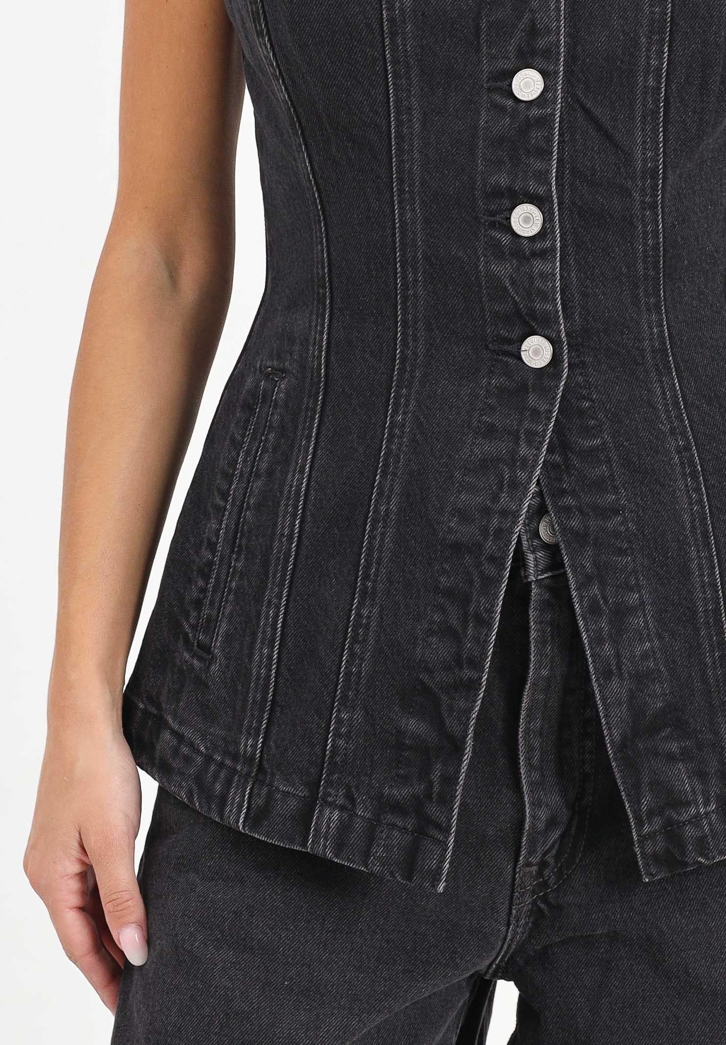 LEVI'S® Bustino in denim nero da donna 003Z5-0000 . LEVI'S® 