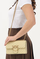 PINKO Borsa a tracolla Mini Love Bag One giallo vaniglia da donna 100074A0GK C39Q PINKO 